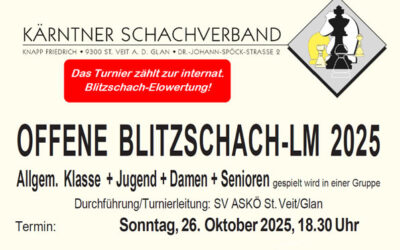 Offene Blitzschach Landesmeisterschaft