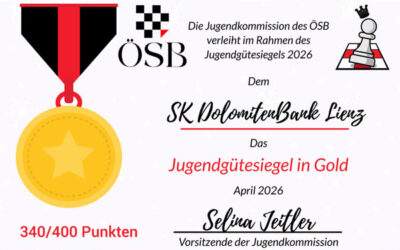 Jugendgütesiegel in GOLD!
